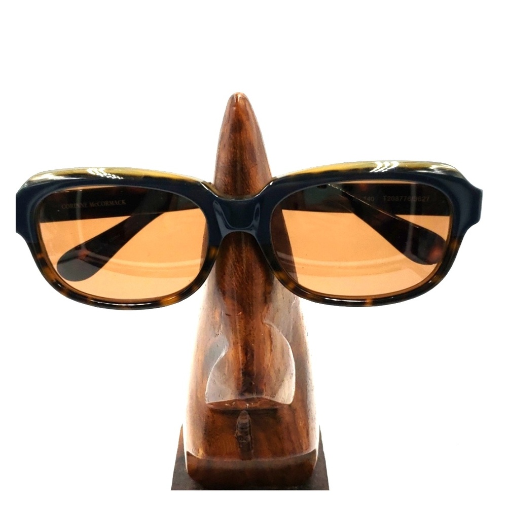 Corinne McCormack Gray Tortoise Oval Sunglasses
